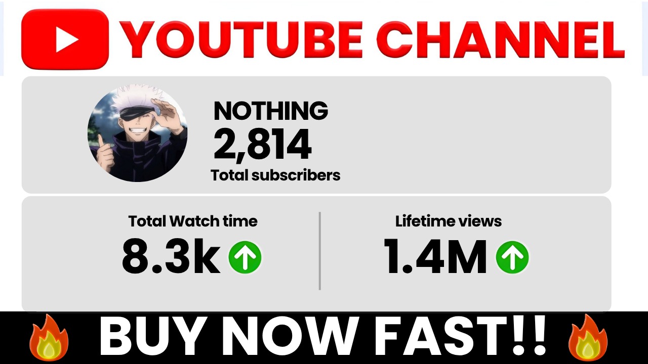 Youtube Channel For Sale - 'Nothing' , Buy Monetized Youtube Channel Youtube Channel For Sale